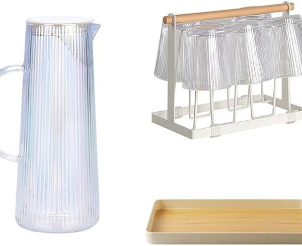 Bavary GPH2013 Lines 7 Parça Sürahi ve Su Bardağı Seti-Şeffaf